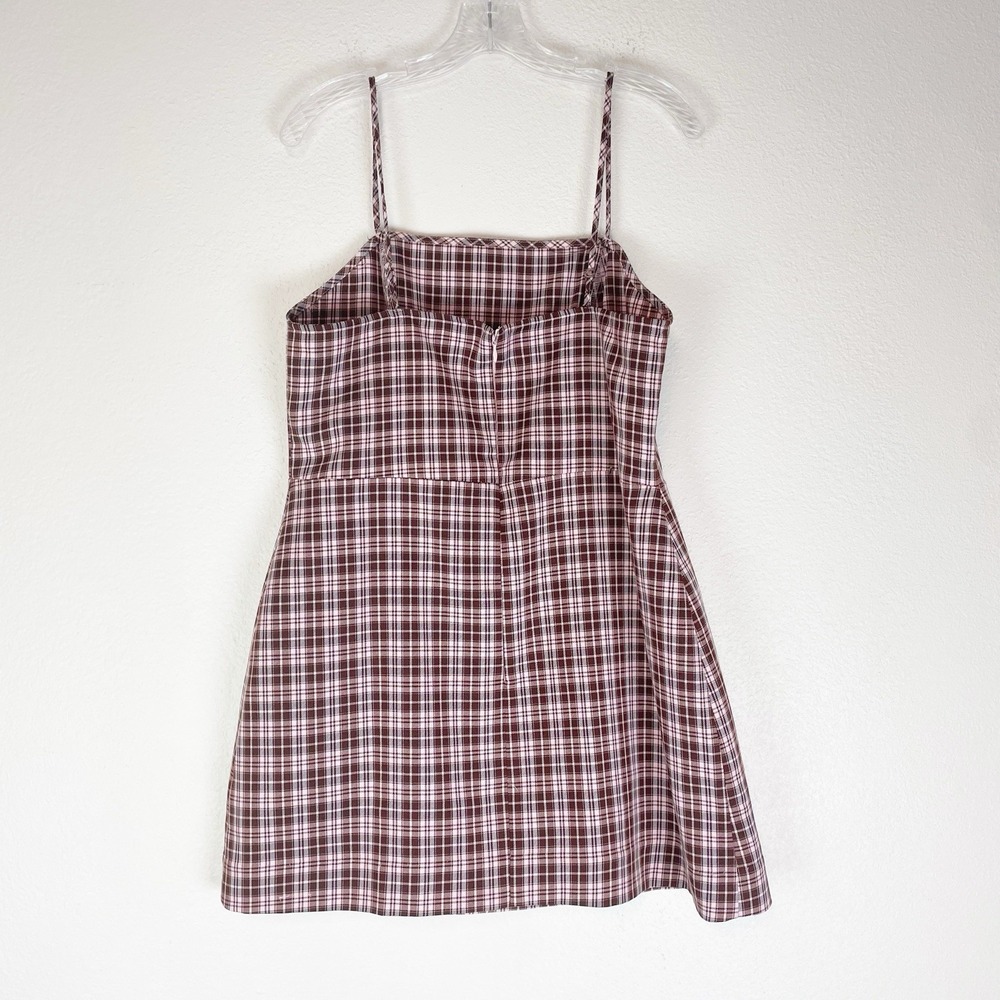 BP Mini Dress Womens Large Plaid Schoolgirl Y2K Coquette Twee Grunge 90s Preppy - Picture 4 of 11